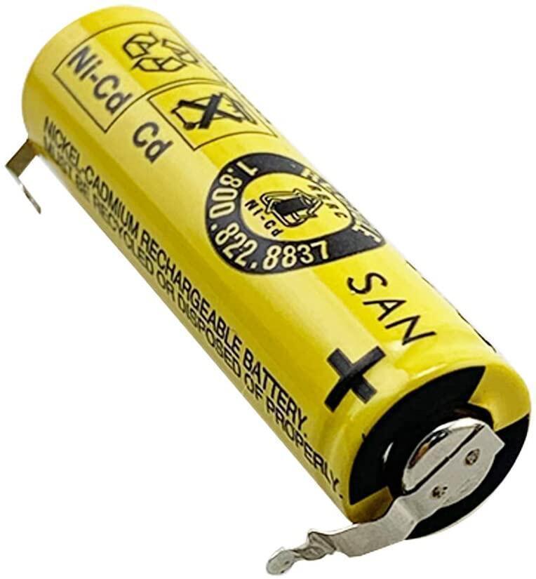 2pcs SANYO 1N-600AA for Electric Toothbrush Shaver Hair Trimmer Cutter Clip 1.2V 600mAh AA Ni-Cd Rechargeable Battery Consumer battery, Rechargeable, Shaver Battery, shaver machine battery, top selling 1N-600AA SANYO