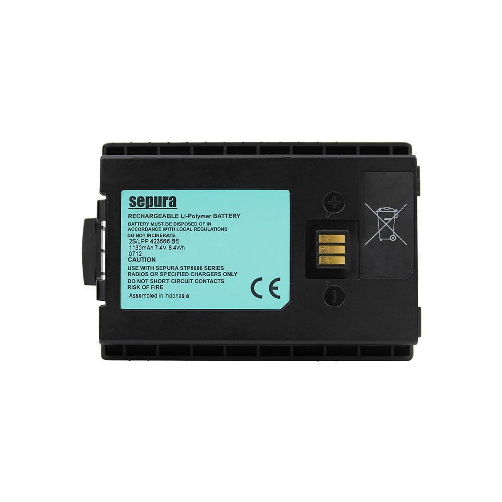 Original Sepura 2S-LPP 423566 BE Battery, STP8000 STP8080 STP9000 SC21 Interphone Battery 7.4V 1130mAh Li-Polymer Rechargeable Battery Commerical Battery, Phone Battery, Rechargeable 2S-LPP 423566BE SEPURA