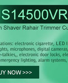 2pcs SONY US14500VR2 For Welding VR2 14500 Electric Toothbrush Shaver Battery Li-Ion 3.7V AA Rechargeable Battery Consumer battery,Non-Rechargeable,Shaver Battery,Stock In Canada,Stock In Mexico US14500VR2-2 SONY