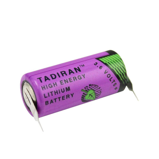 2pcs TADIRAN TL-4955 for Memory Backup PLC Battery 3.6V Lithium Battery TL-5155 ER2/3AA Industrial Battery, Non-Rechargeable, Tadiran TL-4955-C5 TADIRAN
