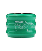 VARTA 3/V250H 3.6V Ni-MH Button rechargeable battery V250H button batteries, Rechargeable 3/250H VARTA