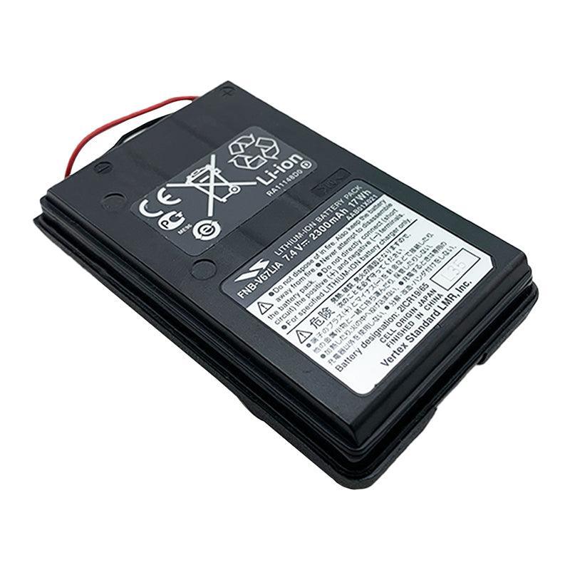 Vertex FNB-V67LIA for FT-270E HX-370S VX-410 FNB-V57 FNB-57H Two Way Radio Battery 7.4V 2300mAh Li-Ion Battery Commerical Battery, Phone Battery, Rechargeable FNB-V67LIA Vertex