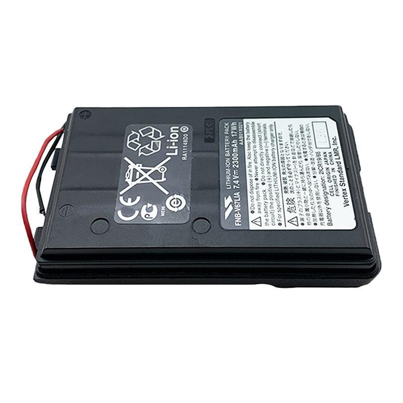 Vertex FNB-V67LIA for FT-270E HX-370S VX-410 FNB-V57 FNB-57H Two Way Radio Battery 7.4V 2300mAh Li-Ion Battery Commerical Battery, Phone Battery, Rechargeable FNB-V67LIA Vertex